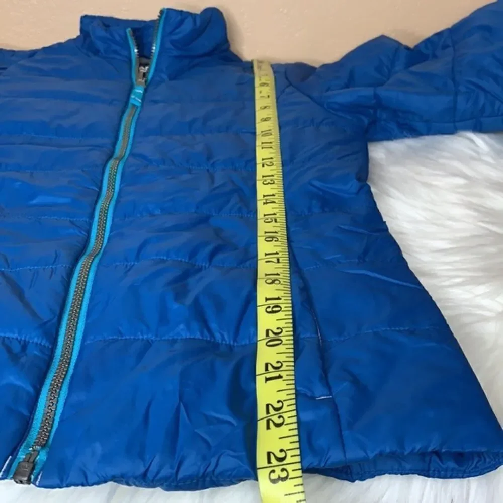 Lands’ End Blue Lightweight Puffer Jacket Size M 10/12
